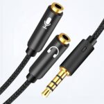 EARLDOM AUX MIC + EARPHONE SPLITTER CABLE