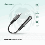 GREEN LION 2 IN 1 EARPHONE & CHARGING ADAPTER